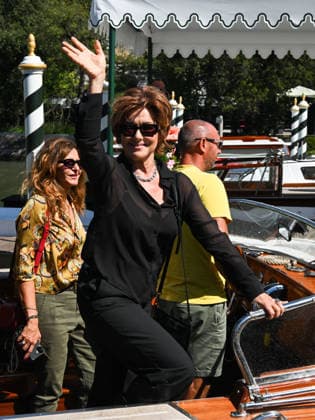 IPA88188121 - Venice, 83rd Venice International Film Festival 2026 Day 5 Arrivals at the Excelsior Hotel™s pier. Pictured: Monica Guerritore  Copyright: xManuelexMangiarottix xPoolxPhotoxEventsx08x 88188121