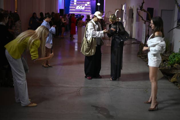 Guests attend Ukrainian Fashion Week SS27 at the Mystetskyi Arsenal National Cultural, Art and Museum Complex, Kyiv, Ukraine, September 5, 2026. (Photo by Yevhen Kotenko Ukrinform) Guests visit Ukrainian Fashion Week SS27 in Kyiv  Copyright: xYevhenxKotenkox