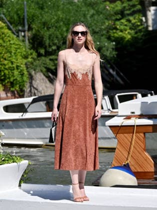 IPA88191392 - Venice, 83rd Venice International Film Festival 2026 - Day 5 - Arrivals at the Excelsior Hotel pier - Pictured: Alanah Bloor  Copyright: xSimonexComix xPoolxPhotoxEventsx08x 88191392