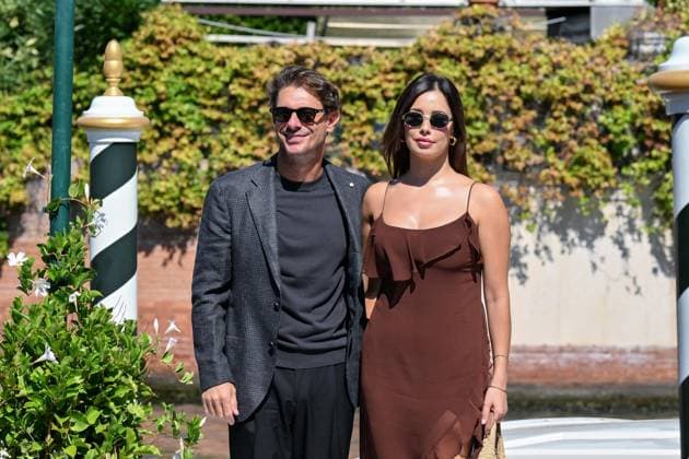 September 6, 2026, Venice, Rome, Italy: Giorgio Pasotti and Guest arrive at the dock of the Hotel Excelsior during the 83rd Venice Film Festival. Venice, September 6, 2026 Venice Italy  - ZUMAa289 20260906_zia_a289_064 Copyright: xMlax xAgfx