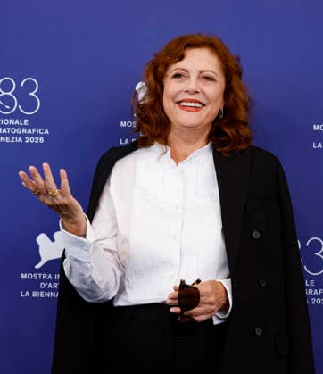 September 6, 2026, Venice, ITALY: US actor Susan Sarandon poses for the photocall of ™The Echo Chamber at the 83rd annual Venice International Film Festival, in Venice, Italy, 06 September 2026. The movie is presented in official competition Venezia83 at the festival running from 02 to 12 September 2026. ANSA FABIO FRUSTACI. Venice ITALY  - ZUMAa110 20260906_zaf_a110_051 Copyright: xFabioxFrustacix