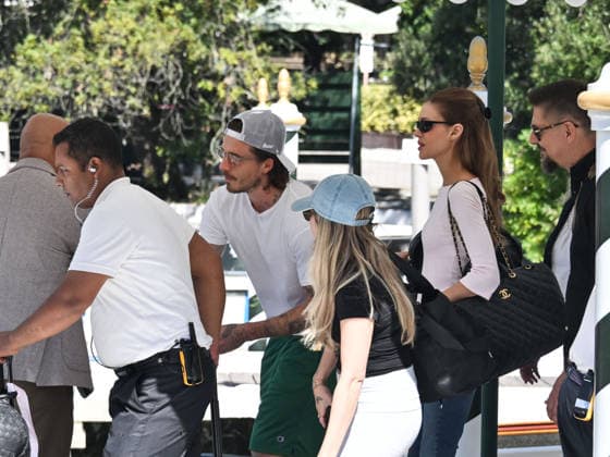 IPA88193412 - Venice, 83rd Venice International Film Festival 2026 - Day 5 - Arrivals at the Excelsior Hotel™s pier - Pictured: Nicola Peltz, Brooklyn Beckham  Copyright: xSimonexComix xPoolxPhotoxEventsx08x 88193412