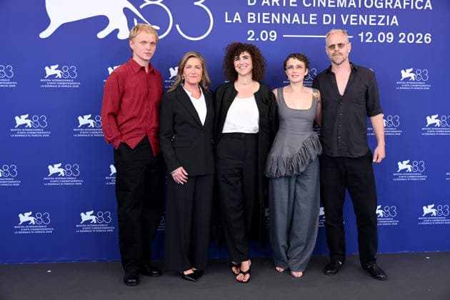 IPA88193699 - Venice, 83rd Venice International Film Festival 2026, Day 5 Film photocall: Woman Unknown Pictured: Thorbjorn Hedegaard, Marina Bouras, May el-Toukhy, Carsten Bjornlund, Mathilde Arcel  Copyright: xAlbertoxTerenghi PoolxPhotoxEventsx08x xPoolxPhotoxEventsx08x 88193699