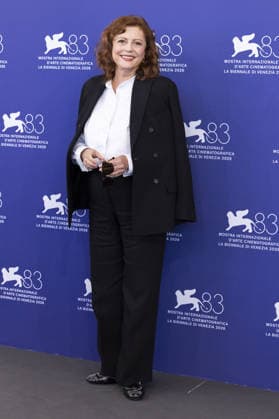 The Echo Chamber Photocall - The 83rd Venice International Film Festival VENICE, ITALY - SEPTEMBER 06: Susan Sarandon attends the The Echo Chamber Photocall during the 83rd Venice International Film Festival at Palazzo del Casino on September 06, 2026 in Venice, Italy. Primo Barol Anadolu Venice Italy. Editorial use only. Please get in touch for any other usage.  Copyright: x2026xAnadoluxPrimoxBarolx