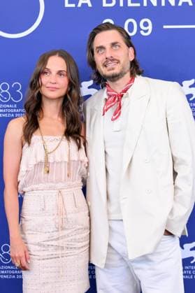 September 6, 2026, Venice, Rome, Italy: Alicia Vikander and Luca Marinelli during the photocall for the film Echo Chamber, at the 83rd Venice Film Festival. Venice, September 6, 2026 Venice Italy  - ZUMAa289 20260906_zia_a289_167 Copyright: xMariaxLauraxAntonellix xAgfx