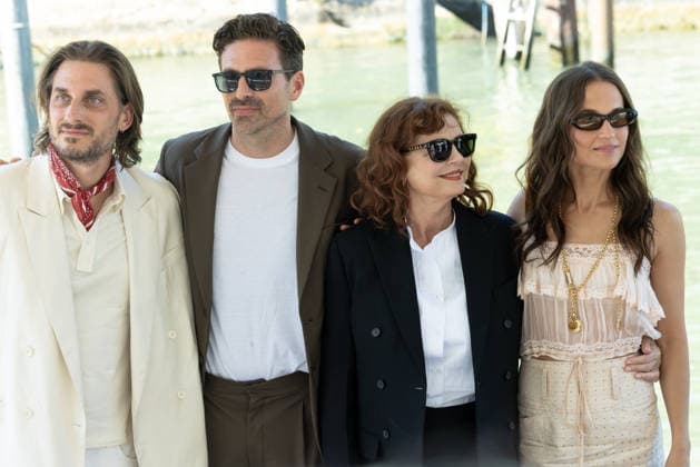 The Echo Chamber cast arrive at the 83rd Venise Film Festival Alicia Vikander, Susan Sarandon, Andrea Pallaoro, Luca Marinelli arrive at Casino during the 83rd Venice International Film Festival on September 5th 2026 in Venice, Italy. Italy.  Copyright: xKazukoxWakayamax