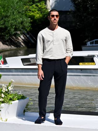 IPA88195029 - Venice, 83rd Venice International Film Festival 2026 - Day 5 - Arrivals at the Excelsior Hotel pier - Pictured: Eduardo Scarpetta  Copyright: xManuelexMangiarottix xPoolxPhotoxEventsx08x 88195029