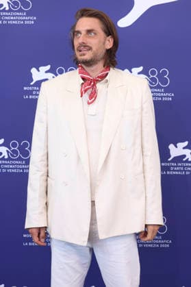 Luca Marinelli at the photocall for the film *The Echo Chamber* at the 2026 Venice Biennale, the 83rd Venice International Film Festival, at the Palazzo del Casino in Venice, September 6, 2026 Foto:xD.xBedrosianx xFuturexImagex echo_6932