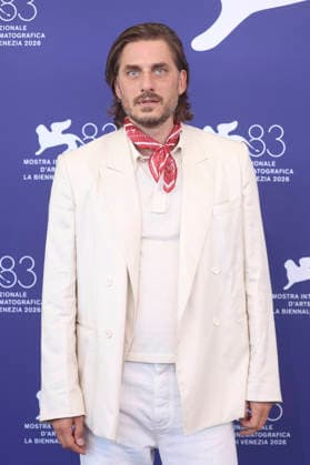 Luca Marinelli at the photocall for the film *The Echo Chamber* at the 2026 Venice Biennale, the 83rd Venice International Film Festival, at the Palazzo del Casino in Venice, September 6, 2026 Foto:xD.xBedrosianx xFuturexImagex echo_6934