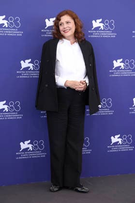 Susan Sarandon at the photocall for the film *The Echo Chamber* at the 2026 Venice Biennale—the 83rd Venice International Film Festival—at the Palazzo del Casino in Venice, September 6, 2026 Foto:xD.xBedrosianx xFuturexImagex echo_6939