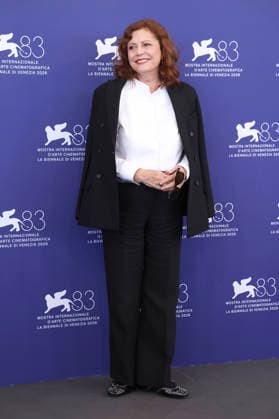 Susan Sarandon at the photocall for the film *The Echo Chamber* at the 2026 Venice Biennale—the 83rd Venice International Film Festival—at the Palazzo del Casino in Venice, September 6, 2026 Foto:xD.xBedrosianx xFuturexImagex echo_6940