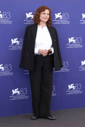 Susan Sarandon at the photocall for the film *The Echo Chamber* at the 2026 Venice Biennale—the 83rd Venice International Film Festival—at the Palazzo del Casino in Venice, September 6, 2026 Foto:xD.xBedrosianx xFuturexImagex echo_6941