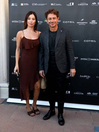 IPA88196420 - Venice, 83rd Venice International Film Festival 2026 Day 5 Filming Italy Photocall. Pictured: Giorgio Pasotti, Claudia Tosoni  Copyright: xManuelexMangiarottix xPoolxPhotoxEventsx08x 88196420