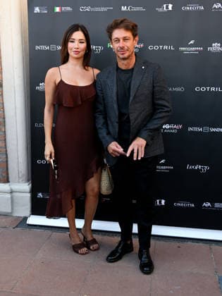 IPA88196421 - Venice, 83rd Venice International Film Festival 2026 Day 5 Filming Italy Photocall. Pictured: Giorgio Pasotti and Claudia Tosoni  Copyright: xManuelexMangiarottix xPoolxPhotoxEventsx08x 88196421