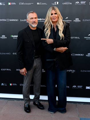 IPA88196426 - Venice, 83rd Venice International Film Festival 2026 Day 5 Filming Italy photocall. Pictured: Massimiliano Gallo, Tiziana Rocca  Copyright: xManuelexMangiarottix xPoolxPhotoxEventsx08x 88196426