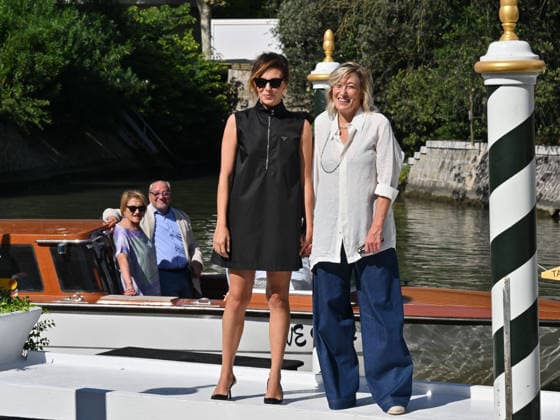 IPA88196009 - Venice, 83rd Venice International Film Festival 2026 Day 5 Arrivals at the Excelsior Hotel™s pier Pictured: Valeria Bruni Tedeschi and Jasmine Trinca  Copyright: xManuelexMangiarottix xPoolxPhotoxEventsx08x 88196009
