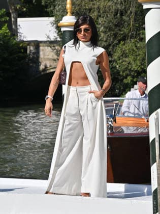 IPA88198633 - Venice, 83rd Venice International Film Festival 2026 - Day 5 - Arrivals at the Excelsior Hotel pier - Pictured: GIULIA CAVIGLIA  Copyright: xManuelexMangiarottix xPoolxPhotoxEventsx08x 88198633