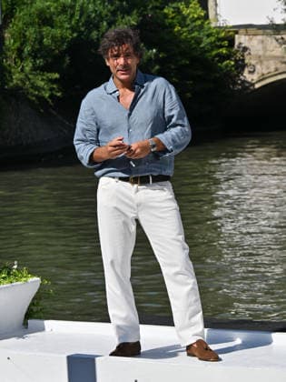 IPA88195961 - Venice, 83rd Venice International Film Festival 2026 - Day 5 - Arrivals at the Excelsior Hotel™s pier - Pictured: Adriano Giannini  Copyright: xManuelexMangiarottix xPoolxPhotoxEventsx08x 88195961