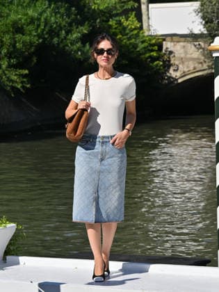 IPA88195974 - Venice, 83rd Venice International Film Festival 2026 - Day 5 - Arrivals at the Excelsior Hotel™s pier - Pictured: Romana Maggiora Vergano  Copyright: xManuelexMangiarottix xPoolxPhotoxEventsx08x 88195974
