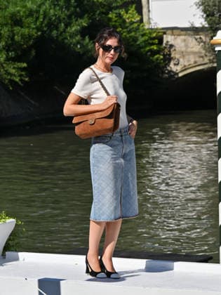 IPA88195977 - Venice, 83rd Venice International Film Festival 2026 - Day 5 - Arrivals at the Excelsior Hotel pier - Pictured: Romana Maggiora Vergano  Copyright: xManuelexMangiarottix xPoolxPhotoxEventsx08x 88195977