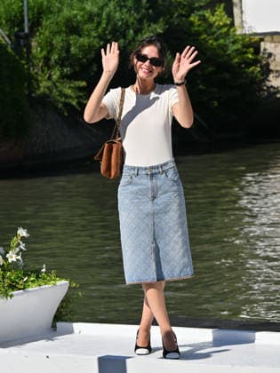 IPA88195990 - Venice, 83rd Venice International Film Festival 2026 - Day 5 - Arrivals at the Excelsior Hotel™s pier - Pictured: Romana Maggiora Vergano  Copyright: xManuelexMangiarottix xPoolxPhotoxEventsx08x 88195990