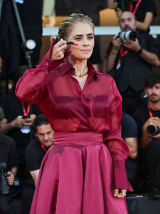 IPA88201161 - Venice, 83rd Venice International Film Festival 2026 - Night 5 - Red carpet for *THE ECHO CHAMBER* - Pictured: Greta Scarano  Copyright: xManuelexMangiarottix xPoolxPhotoxEventsx08x 88201161