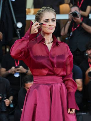 IPA88201163 - Venice, 83rd Venice International Film Festival 2026 - Night 5 - Red carpet for *THE ECHO CHAMBER* - Pictured: Greta Scarano  Copyright: xManuelexMangiarottix xPoolxPhotoxEventsx08x 88201163