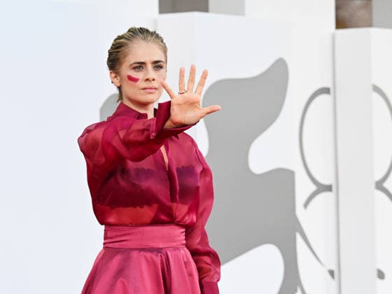 IPA88201589 - Venice, 83rd Venice International Film Festival 2026 - Night 5 - Red carpet for *THE ECHO CHAMBER* - Pictured: Greta Scarano  Copyright: xManuelexMangiarottix xPoolxPhotoxEventsx08x 88201589