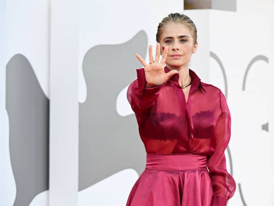IPA88201596 - Venice, 83rd Venice International Film Festival 2026 - Night 5 - Red carpet for *THE ECHO CHAMBER* - Pictured: Greta Scarano  Copyright: xManuelexMangiarottix xPoolxPhotoxEventsx08x 88201596