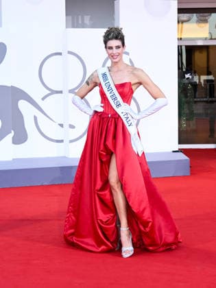 IPA88202307 - Venice, 83rd Venice International Film Festival 2026 - Night 5 - Red carpet for the film *The Eco Chamber*. Pictured: Giada Folcia  Copyright: xAlbertoxTerenghi PoolxPhotoxEvenx xPoolxPhotoxEventsx08x 88202307