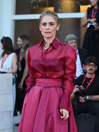 IPA88201766 - Venice, 83rd Venice International Film Festival 2026 - Night 5 - Red carpet for *THE ECHO CHAMBER* - Pictured: Greta Scarano  Copyright: xManuelexMangiarottix xPoolxPhotoxEventsx08x 88201766