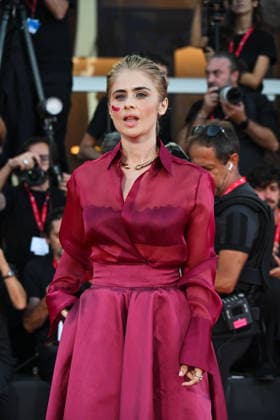 IPA88201776 - Venice, 83rd Venice International Film Festival 2026 - Night 5 - Red carpet for *THE ECHO CHAMBER* - Pictured: Greta Scarano  Copyright: xManuelexMangiarottix xPoolxPhotoxEventsx08x 88201776