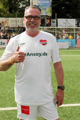 Thorsten Neumann at the Kicken mit Herz charity soccer game to benefit the UKE s pediatric ward at Hoheluft Stadium in Hamburg, September 6, 2026 Foto:xgbrcix xFuturexImagex kicken_6927