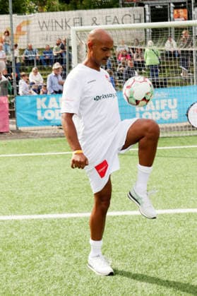 Patrick Abozen at the Kicken mit Herz charity soccer match to benefit the pediatric ward at the UKE at Hoheluft Stadium in Hamburg, September 6, 2026 Foto:xgbrcix xFuturexImagex kicken_6929