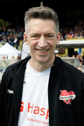 Steffen Hallaschka at the Kicken mit Herz charity soccer game to benefit the pediatric ward at the UKE at Hoheluft Stadium in Hamburg, September 6, 2026 Foto:xgbrcix xFuturexImagex kicken_6936