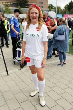 Esther Roling at the Kicken mit Herz charity soccer game to benefit the UKE s pediatric ward at Hoheluft Stadium in Hamburg, September 6, 2026 Foto:xgbrcix xFuturexImagex kicken_6942