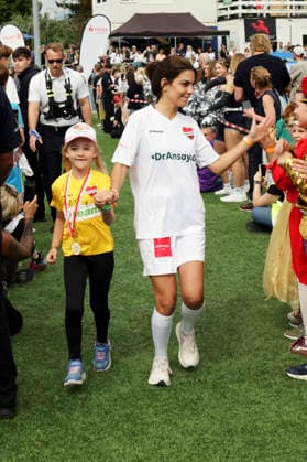 Lilli Hollunder at the Kicken mit Herz charity soccer game to benefit the pediatric ward at the UKE at Hoheluft Stadium in Hamburg, September 6, 2026 Foto:xgbrcix xFuturexImagex kicken_6945