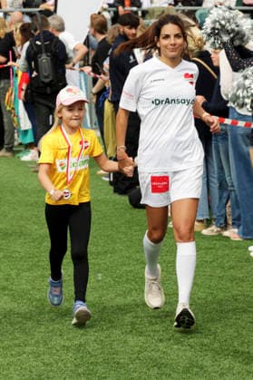 Lilli Hollunder at the Kicken mit Herz charity soccer game to benefit the pediatric ward at the UKE at Hoheluft Stadium in Hamburg, September 6, 2026 Foto:xgbrcix xFuturexImagex kicken_6946