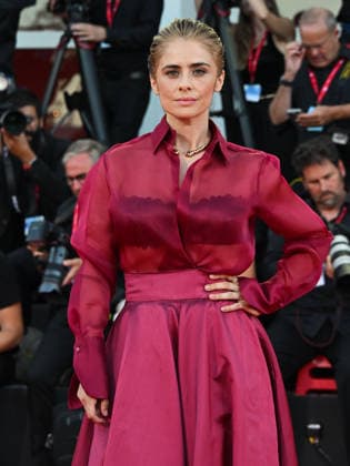 IPA88201775 - Venice, 83rd Venice International Film Festival 2026 - Night 5 - Red carpet for *THE ECHO CHAMBER* - Pictured: Greta Scarano  Copyright: xManuelexMangiarottix xPoolxPhotoxEventsx08x 88201775