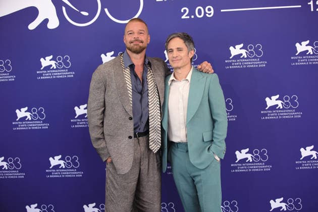 September 6, 2026, Venice, Italy: Puertorican actor and singer Ricky Martin and Mexican director Gael Garcia Bernal attend the photocall of the film Hombre al agua during the 83rd Venice International Film Festival. Venice Italy  - ZUMAs197 20260906_aaa_s197_074 Copyright: xMarcoxBaradax