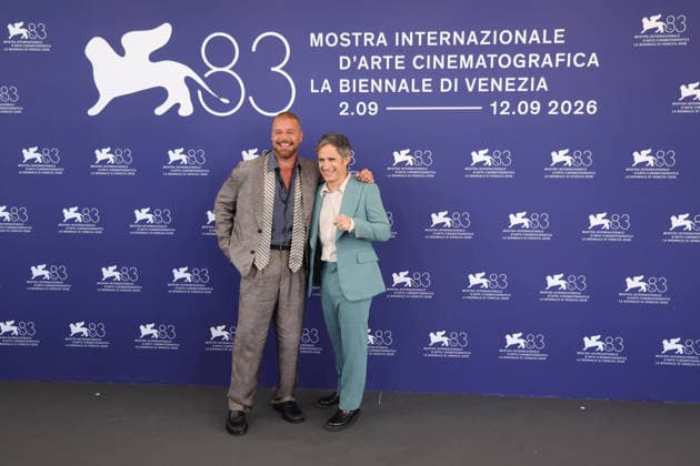 September 6, 2026, Venice, Italy: Mexican director Gael Garcia Bernal and Puertorican actor and singer Ricky Martin attend the photocall of the film Hombre al agua during the 83rd Venice International Film Festival. Venice Italy  - ZUMAs197 20260906_aaa_s197_088 Copyright: xMarcoxBaradax