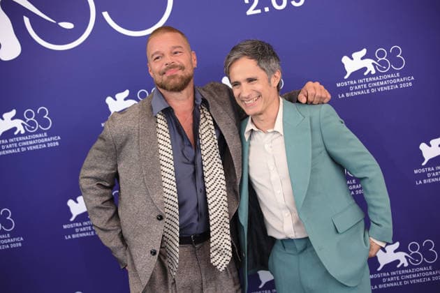 September 6, 2026, Venice, Italy: Puertorican actor and singer Ricky Martin and Mexican director Gael Garcia Bernal attend the photocall of the film Hombre al agua during the 83rd Venice International Film Festival. Venice Italy  - ZUMAs197 20260906_aaa_s197_100 Copyright: xMarcoxBaradax