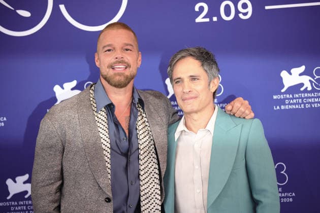 September 6, 2026, Venice, Italy: Puertorican actor and singer Ricky Martin and Mexican director Gael Garcia Bernal attend the photocall of the film Hombre al agua during the 83rd Venice International Film Festival. Venice Italy  - ZUMAs197 20260906_aaa_s197_106 Copyright: xMarcoxBaradax