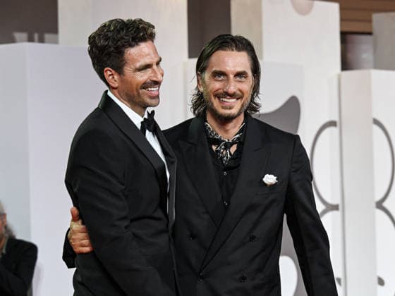 IPA88204587 - Venice, 83rd Venice International Film Festival 2026 - Night 5 - Red carpet for *THE ECHO CHAMBER* - Pictured: Andrea Pallaoro and Luca Marinelli  Copyright: xManuelexMangiarottix xPoolxPhotoxEventsx08x 88204587