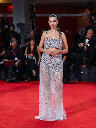 IPA88207273 - Venice, 83rd Venice International Film Festival 2026 - Night 5 - Filming Italy red carpet - Pictured: Letizia AmÃ²  Copyright: xManuelexMangiarottix xPoolxPhotoxEventsx08x 88207273