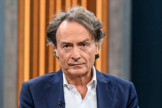 Pictured, from left: Giovanni di Lorenzo, editor-in-chief of *DIE ZEIT*, Germany, Berlin, studio, appearing as a guest on *Caren Miosga’s Polittalk*, TV show, *Das Erste*, broadcast from Studio 20 in Berlin-Adlershof; topic: the results and consequences of the state election in Saxony-Anhalt, The AfD and the state election in Saxony-Anhalt, September 6, 2026, Copyright: HMBxMedia UwexKoch