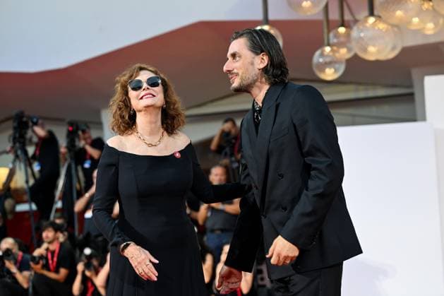 September 6, 2026, Venice, Rome, Italy: Susan Sarandon and Luca Marinelli on the red carpet for the film Echo Chamber at the 83rd Venice International Film Festival, Venice, September 6, 2026 Venice Italy  - ZUMAa289 20260906_zia_a289_448 Copyright: xMariaxLauraxAntonellix xAgfx
