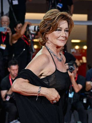 IPA88206083 - Venice, 83rd Venice International Film Festival 2026 - Night 5 - Filming Italy red carpet - Pictured: Monica Guerritore  Copyright: xManuelexMangiarottix xPoolxPhotoxEventsx08x 88206083