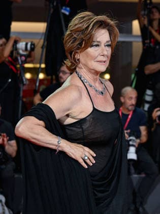 IPA88206085 - Venice, 83rd Venice International Film Festival 2026 - Night 5 - Filming Italy red carpet - Pictured: Monica Guerritore  Copyright: xManuelexMangiarottix xPoolxPhotoxEventsx08x 88206085