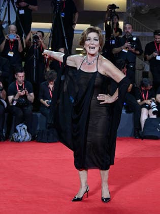 IPA88206090 - Venice, 83rd Venice International Film Festival 2026 - Night 5 - Filming Italy red carpet - Pictured: Monica Guerritore  Copyright: xManuelexMangiarottix xPoolxPhotoxEventsx08x 88206090